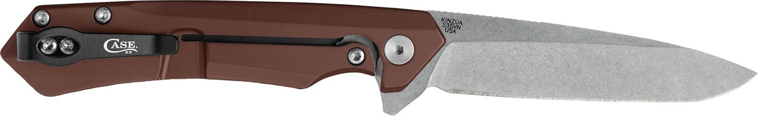 Case Cutlery Milled Anodized Aluminum Kinzua Spear Blade Folding Knife                                                           - view number 3