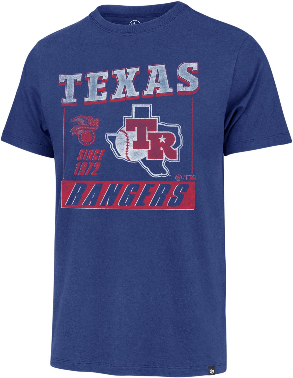 '47 Men's Texas Rangers Vintage Outlast Franklin Short Sleeve T-shirt - view number 3