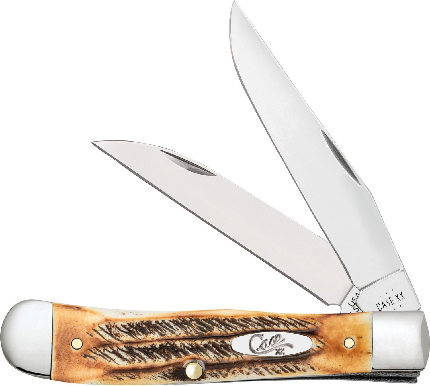 Case Cutlery Trapper 6.5 BoneStage Folding Knife with Wharncliff Blade