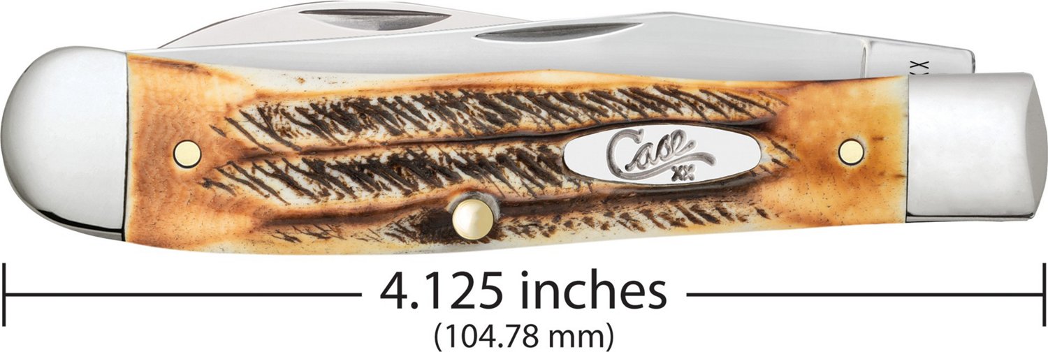 Case Cutlery Trapper 6.5 BoneStage Folding Knife with Wharncliff Blade - view number 4