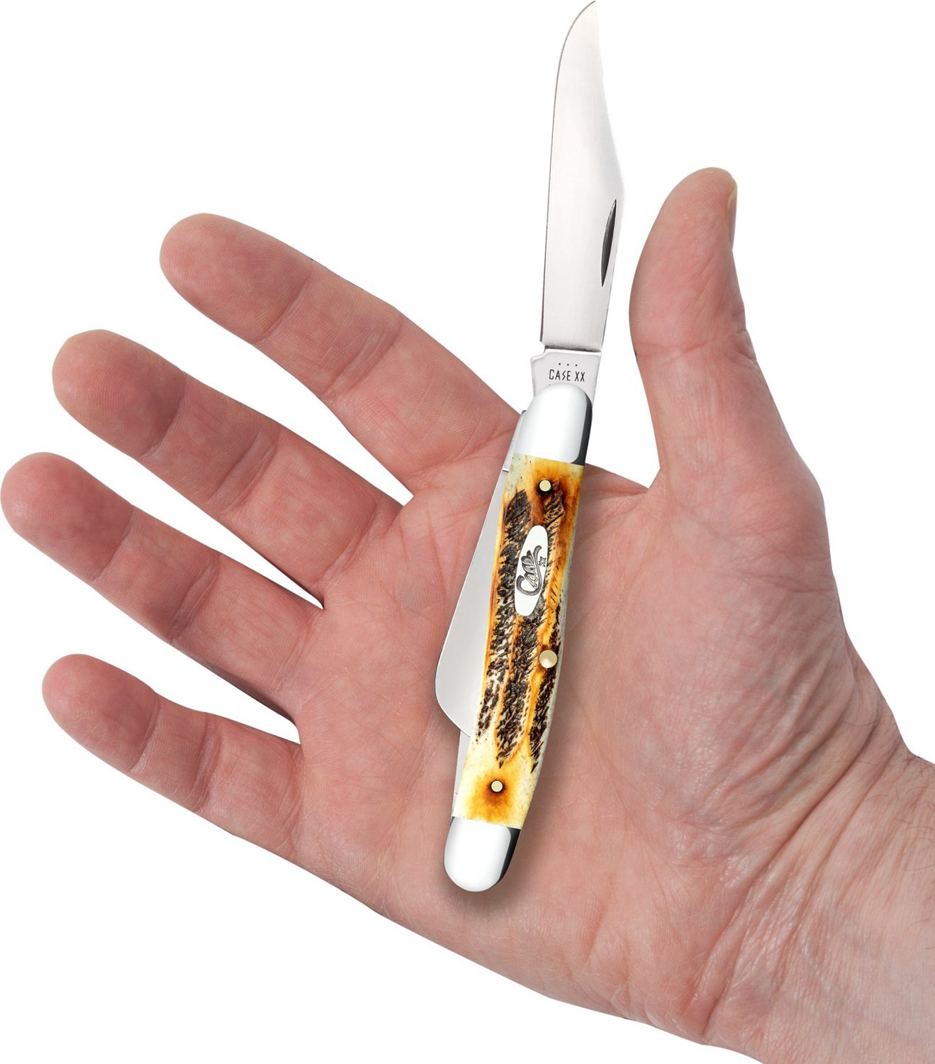 Case Cutlery Medium Stockman 6.5 BoneStag Folding Knife                                                                          - view number 5