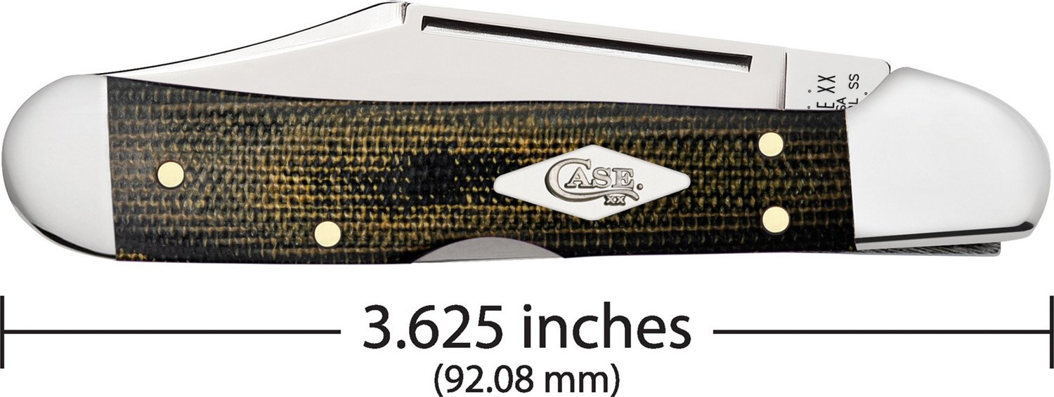 Case Cutlery Mini Copperlock Micarta Pocket Knife                                                                                - view number 4