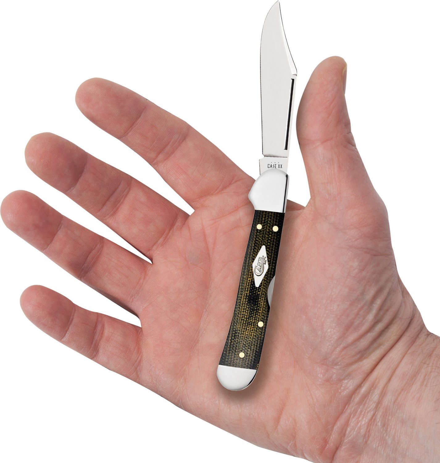 Case Cutlery Mini Copperlock Micarta Pocket Knife                                                                                - view number 5