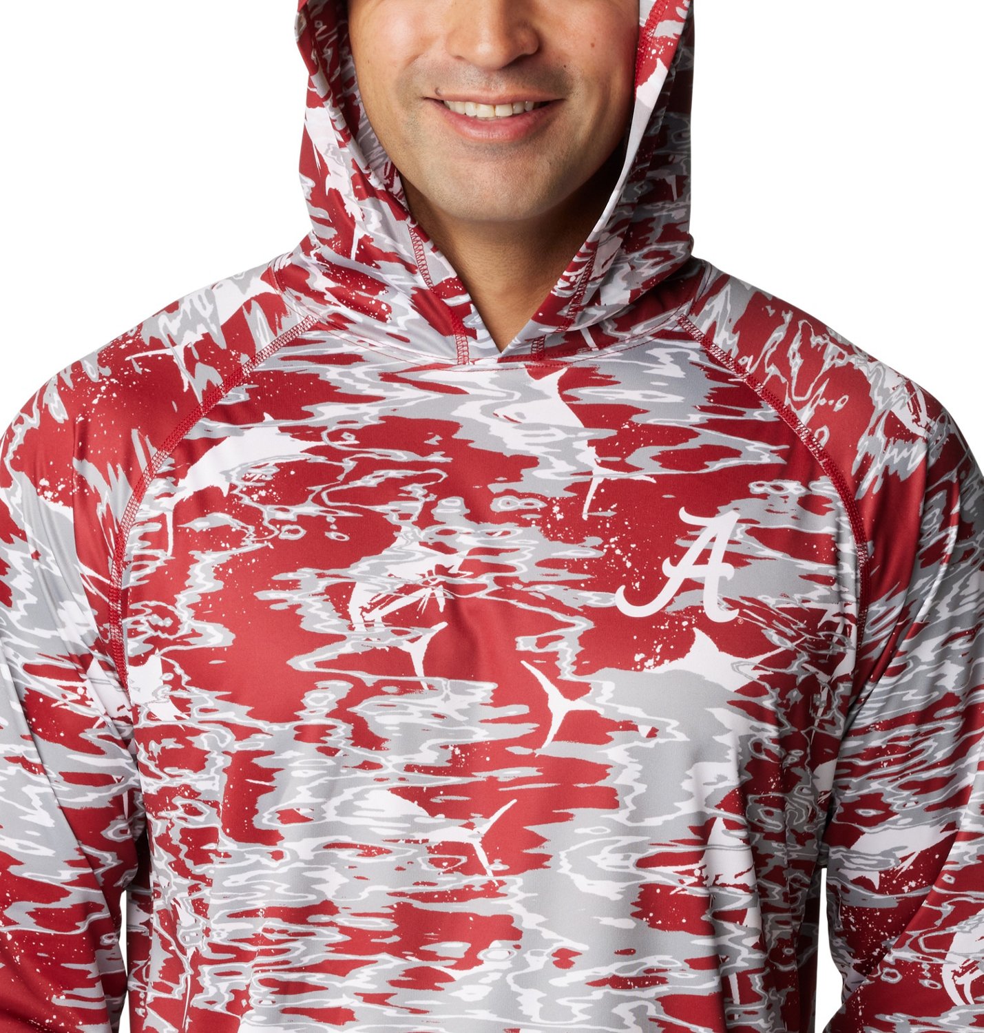 Columbia Sportswear Men's University of Alabama Rippled Super Terminal Tackle Hoodie                                             - view number 4