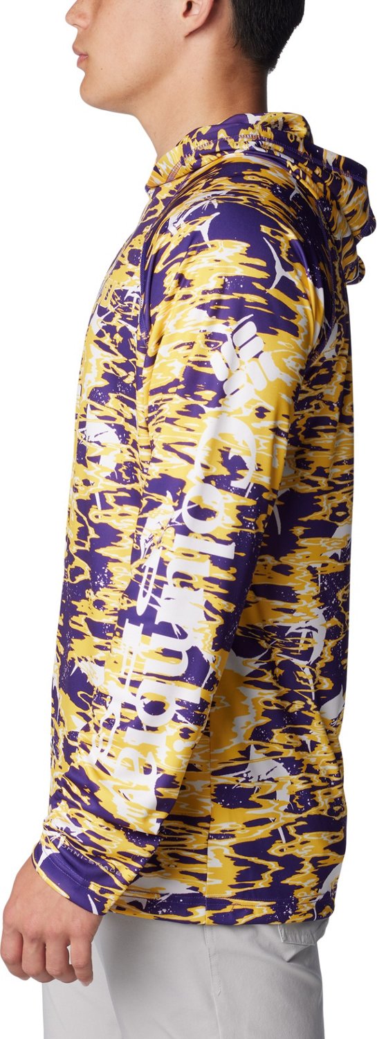 Columbia Sportswear Men's Louisiana State University Rippled Super Terminal Tackle Hoodie                                        - view number 3
