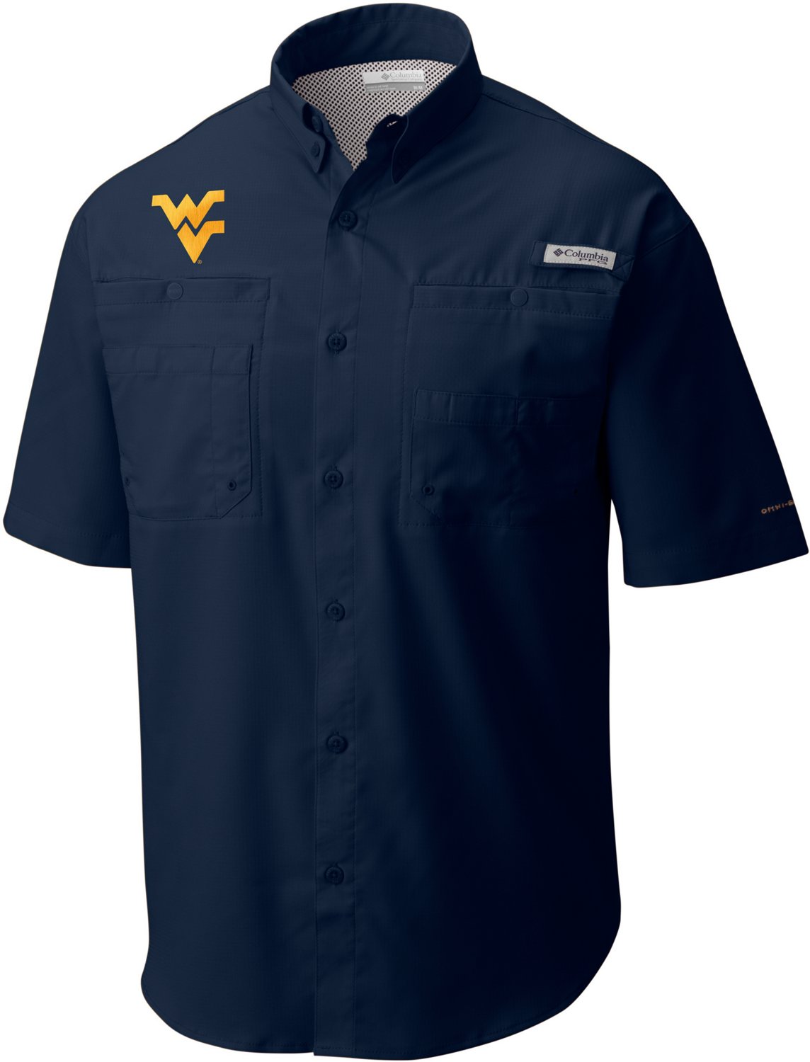 Columbia Sportswear Men's West Virginia University PFG Tamiami Button Down Shirt                                                 - view number 6