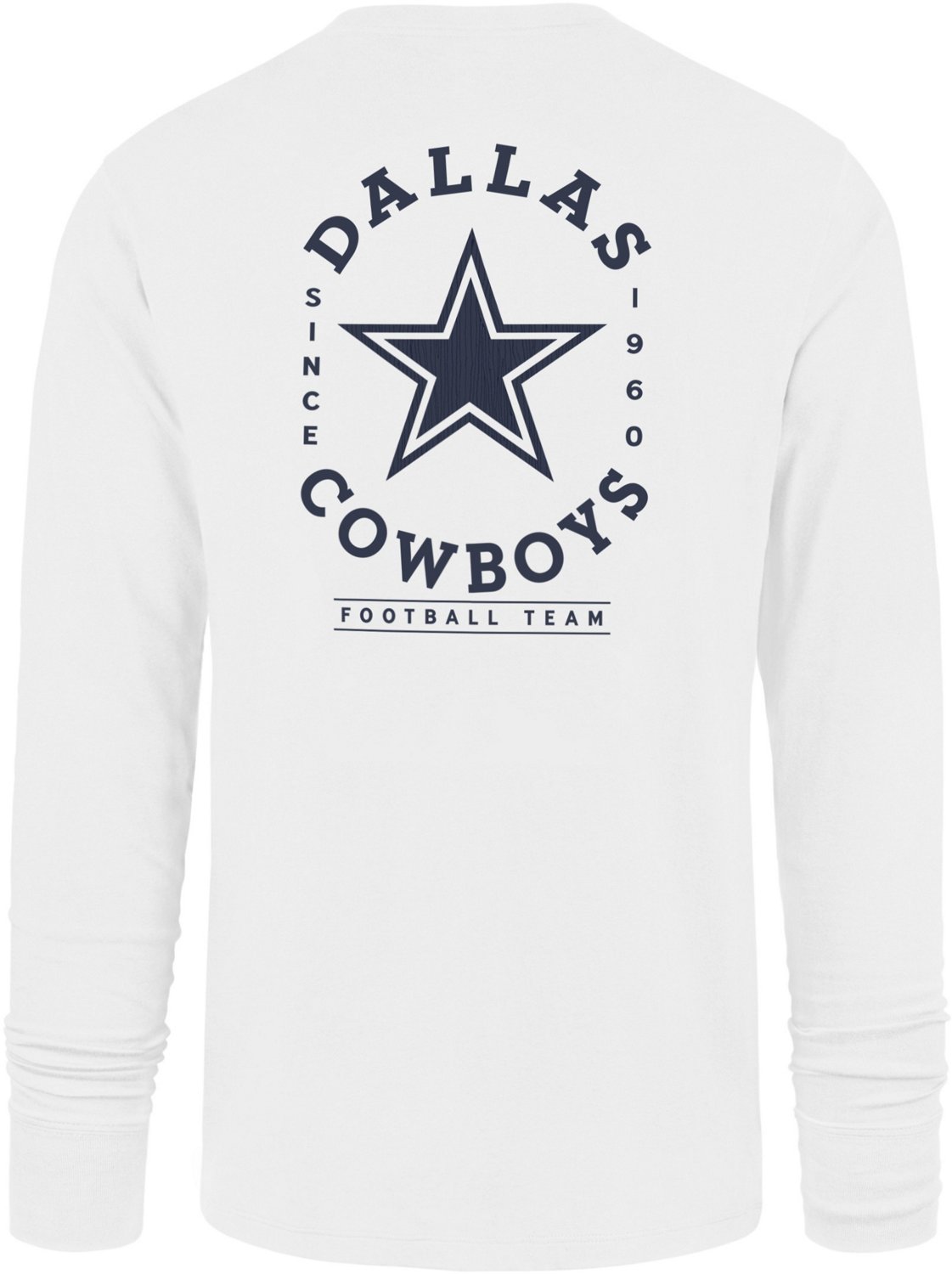 47 Men's Dallas Cowboys Fall Back Print Franklin Long Sleeve T