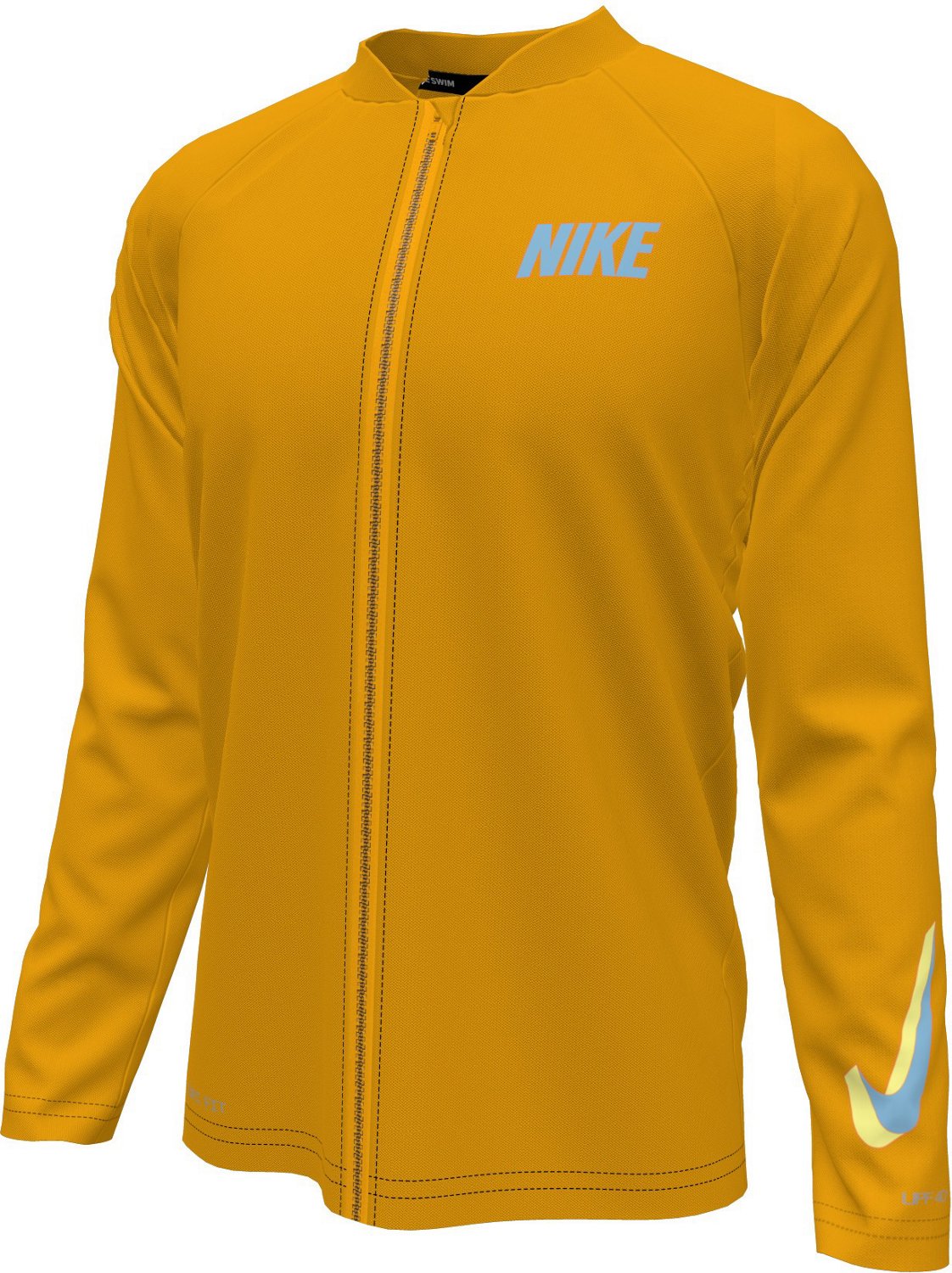 Nike Boys' Swim Zip 3D Swoosh Long Sleeve Hydroguard - view number 1