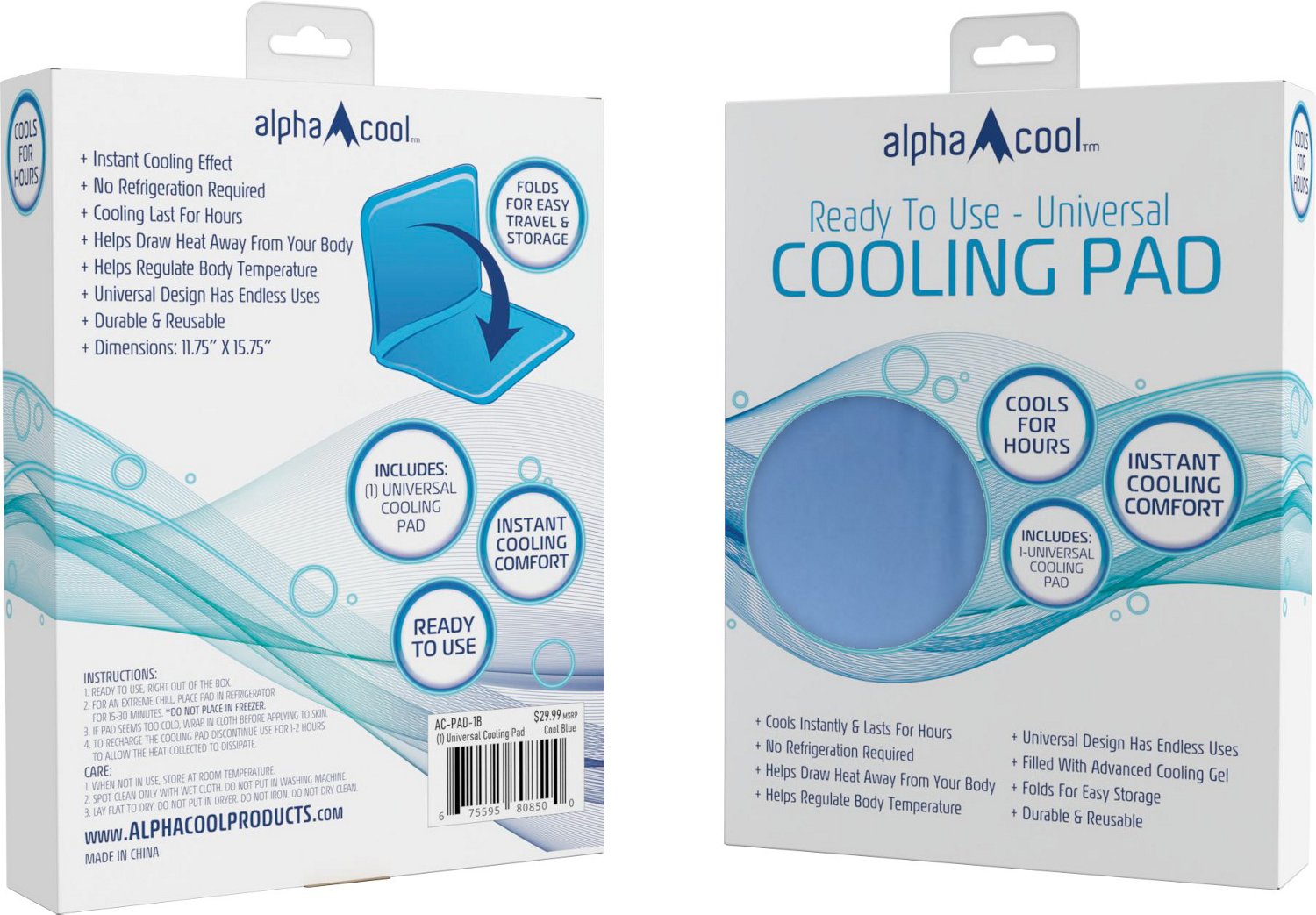 AlphaCool Self-Cooling Ice Gel Pillow Pad Insert                                                                                 - view number 2