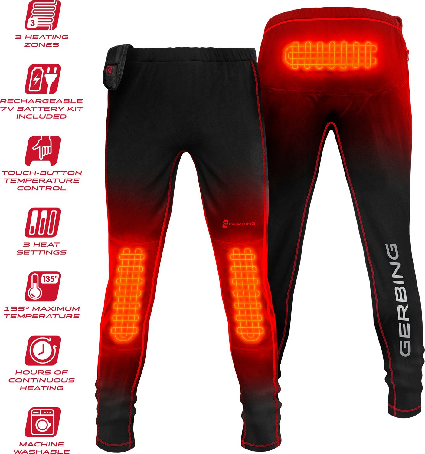 Gerbing Men's 7V Battery Heated Base Layer Pants