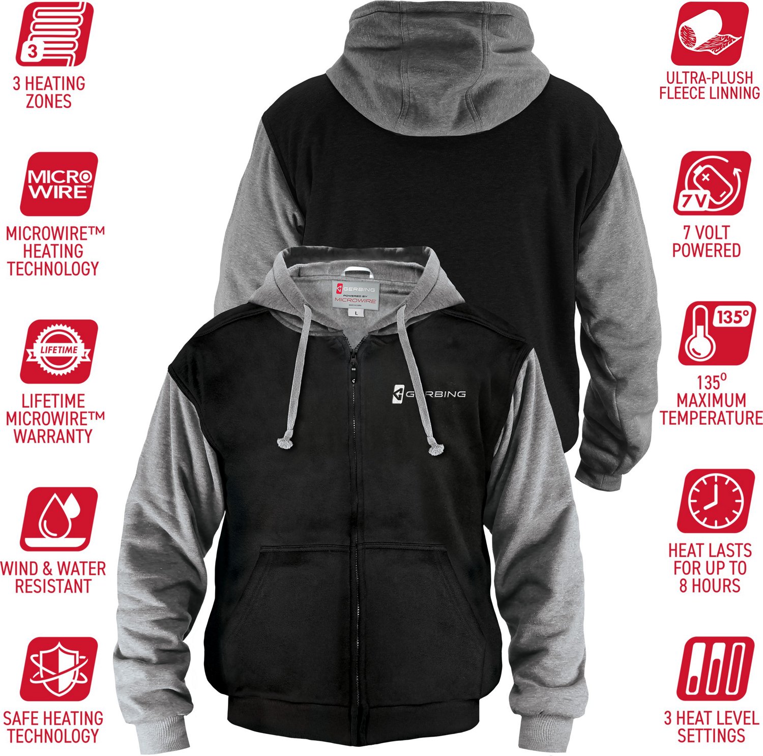 Gerbing Adults' Battery Heated Hoodie