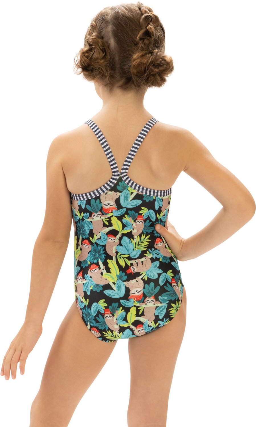 Dolfin Toddler Girls' Little Dolfin Print 1-Piece Swimsuit - view number 2