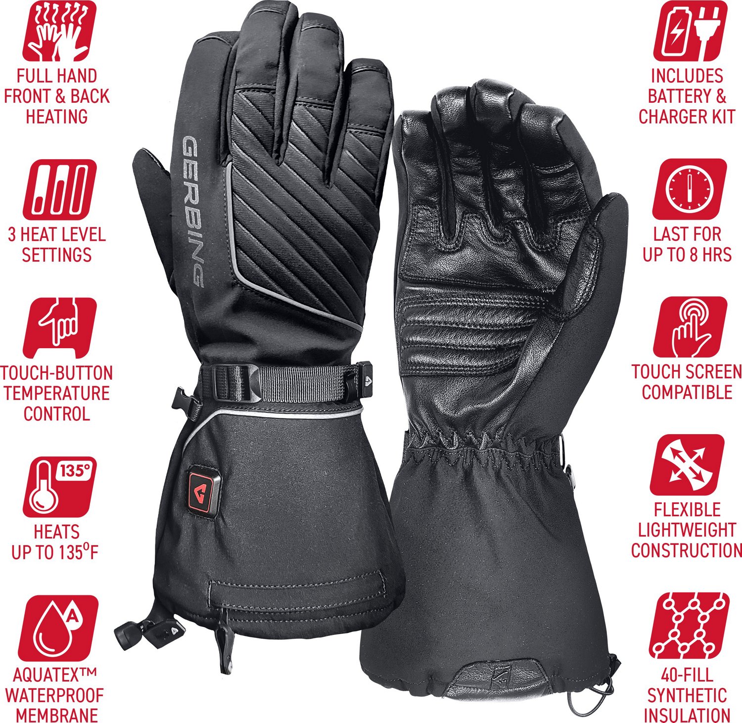Gerbing Men's 7V Atlas Ultra-Flex Heated Gloves - view number 3