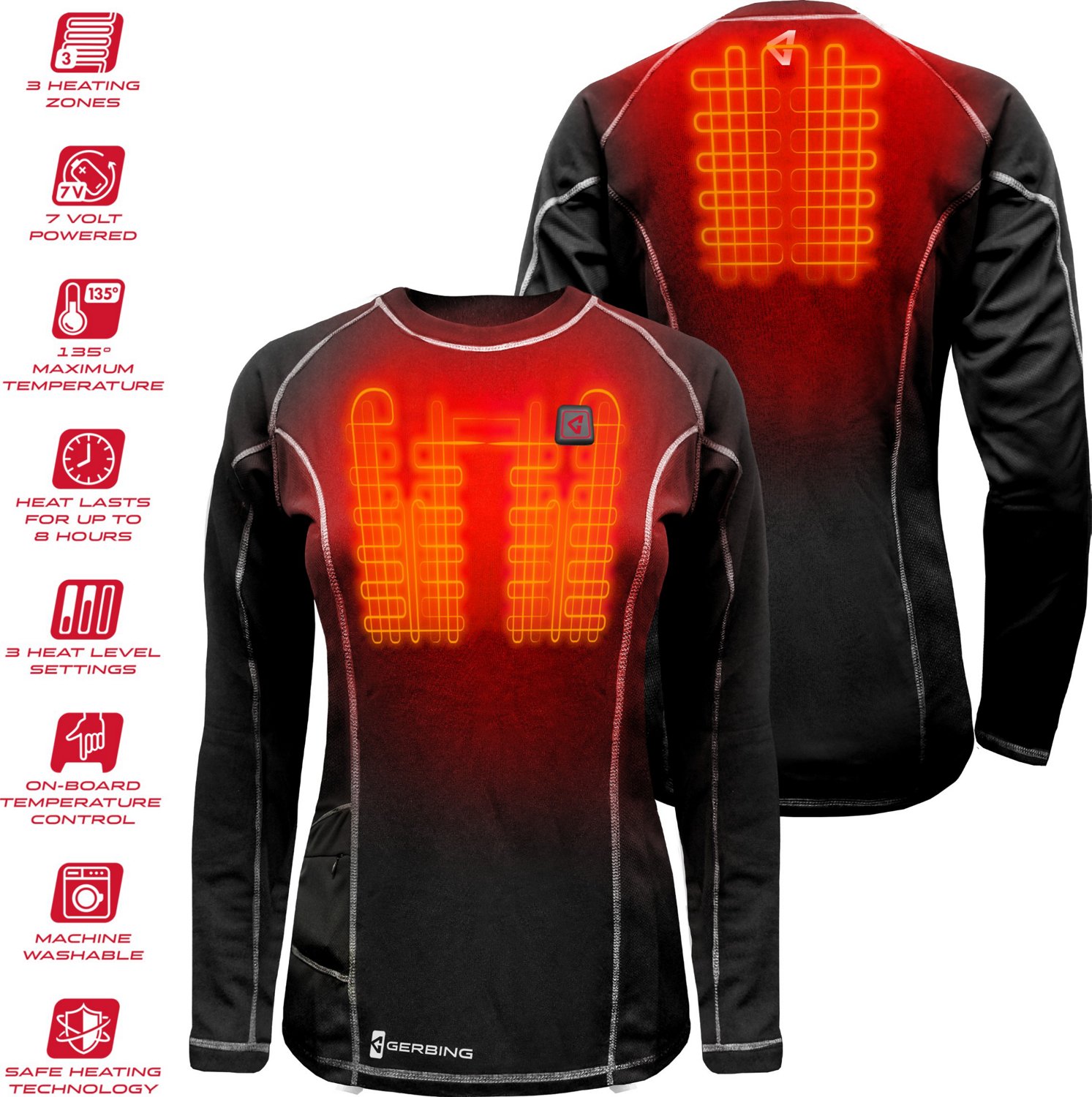 Gerbing Women's Battery Heated Base Layer Shirt - view number 3