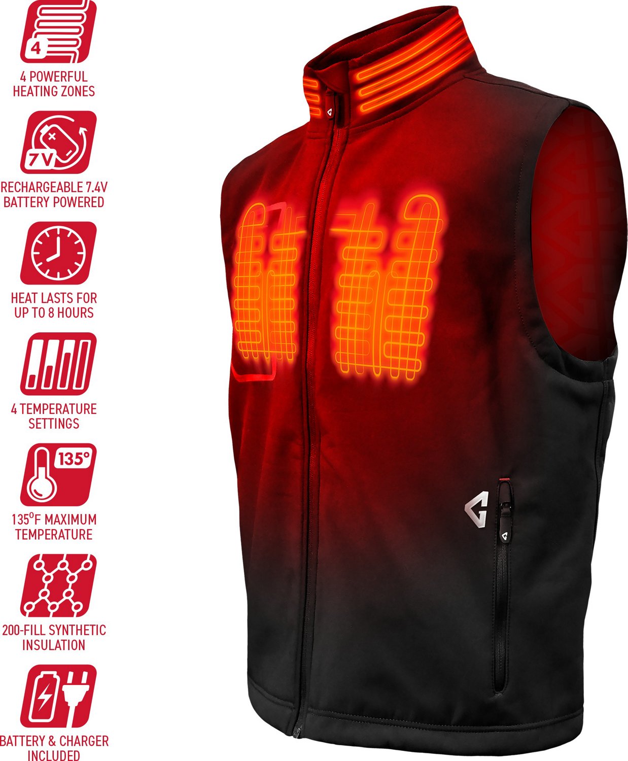 Gerbing Men's Torrid 2.0 Heated Softshell Vest - view number 3