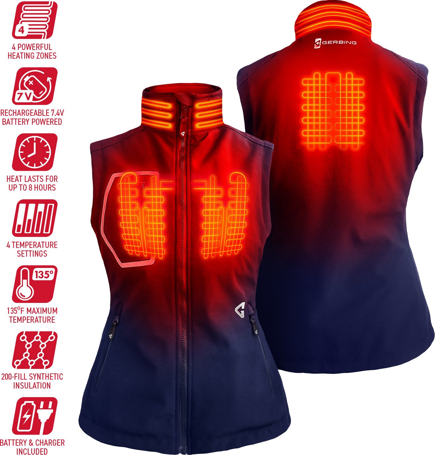 Gerbing Women's Torrid 2.0 Heated Softshell Vest - view number 4