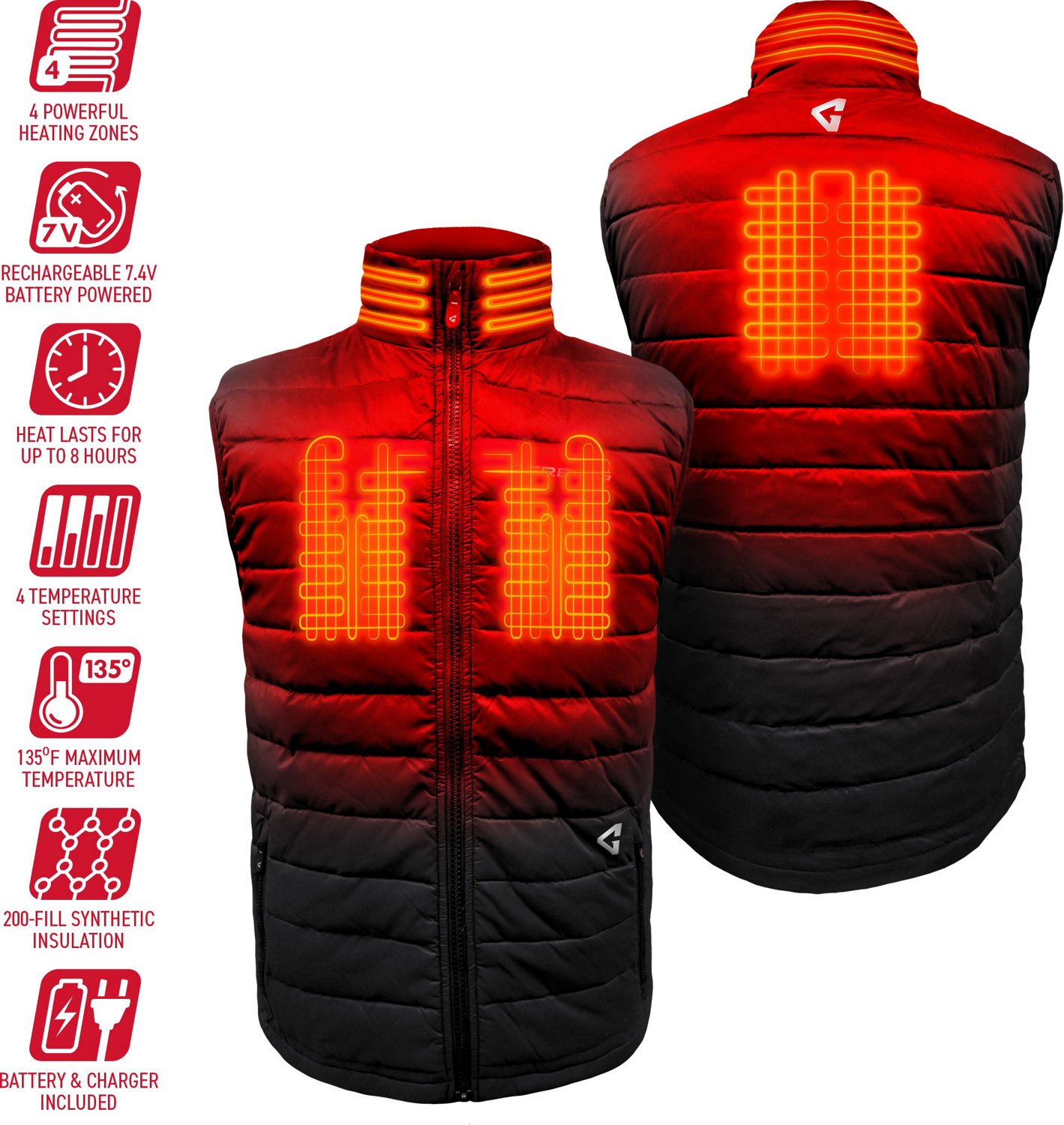Gerbing Men's Khione 2.0 Puffer Heated Vest - view number 4