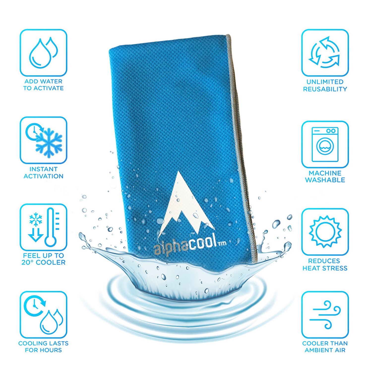 AlphaCool Mesh Instant Cooling Towels 2-Pack                                                                                     - view number 3