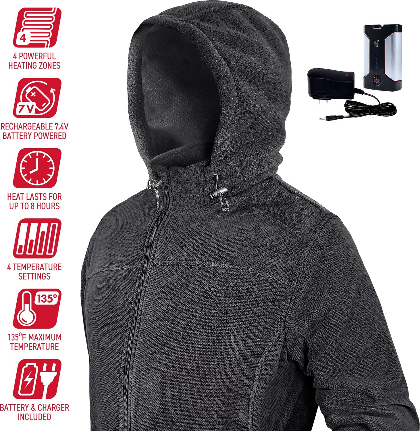 Gerbing Men's Thermite 2.0 Heated Fleece Jacket - view number 5