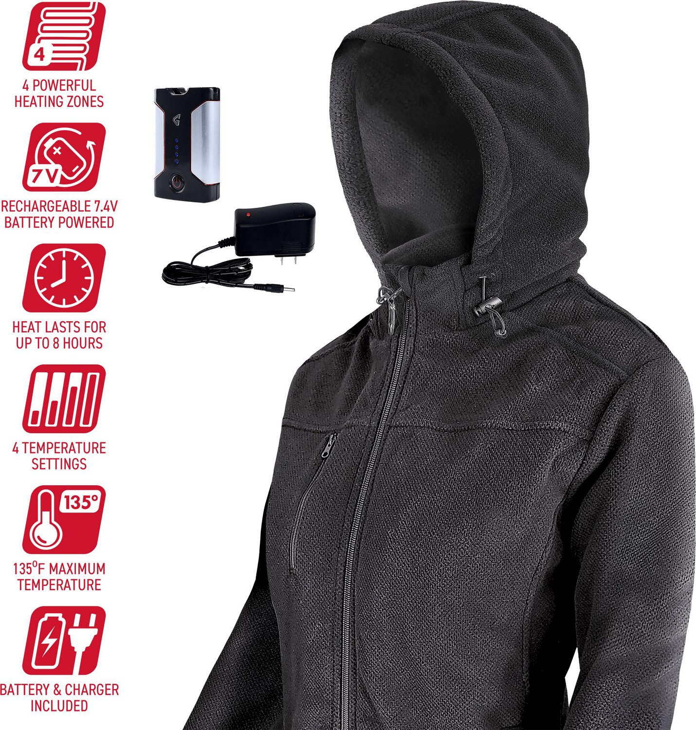 Gerbing Women's Thermite 2.0 Heated Fleece Jacket - view number 5