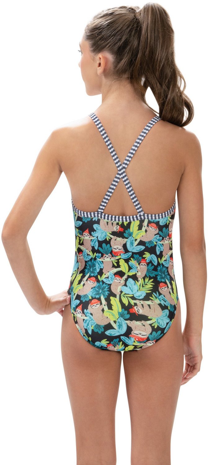 Dolfin Girls' Uglies Print 1-Piece Swimsuit - view number 2