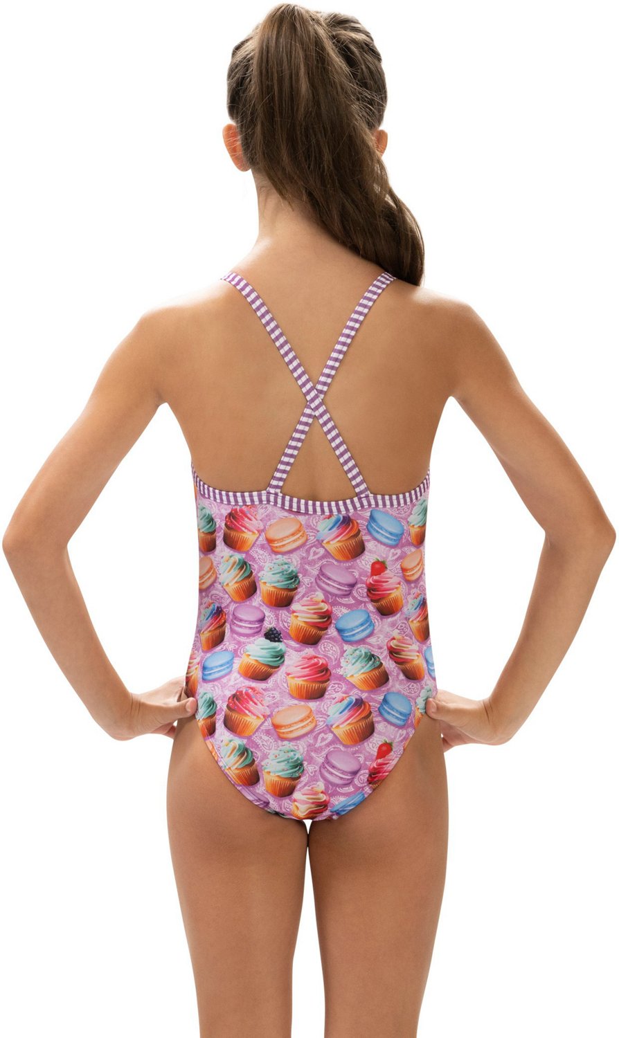Dolfin Girls' Uglies Print 1-Piece Swimsuit - view number 2