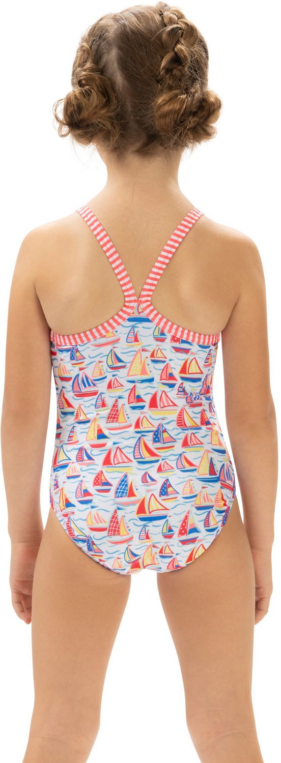 Dolfin Toddler Girls' Little Dolfin Print 1-Piece Swimsuit - view number 2