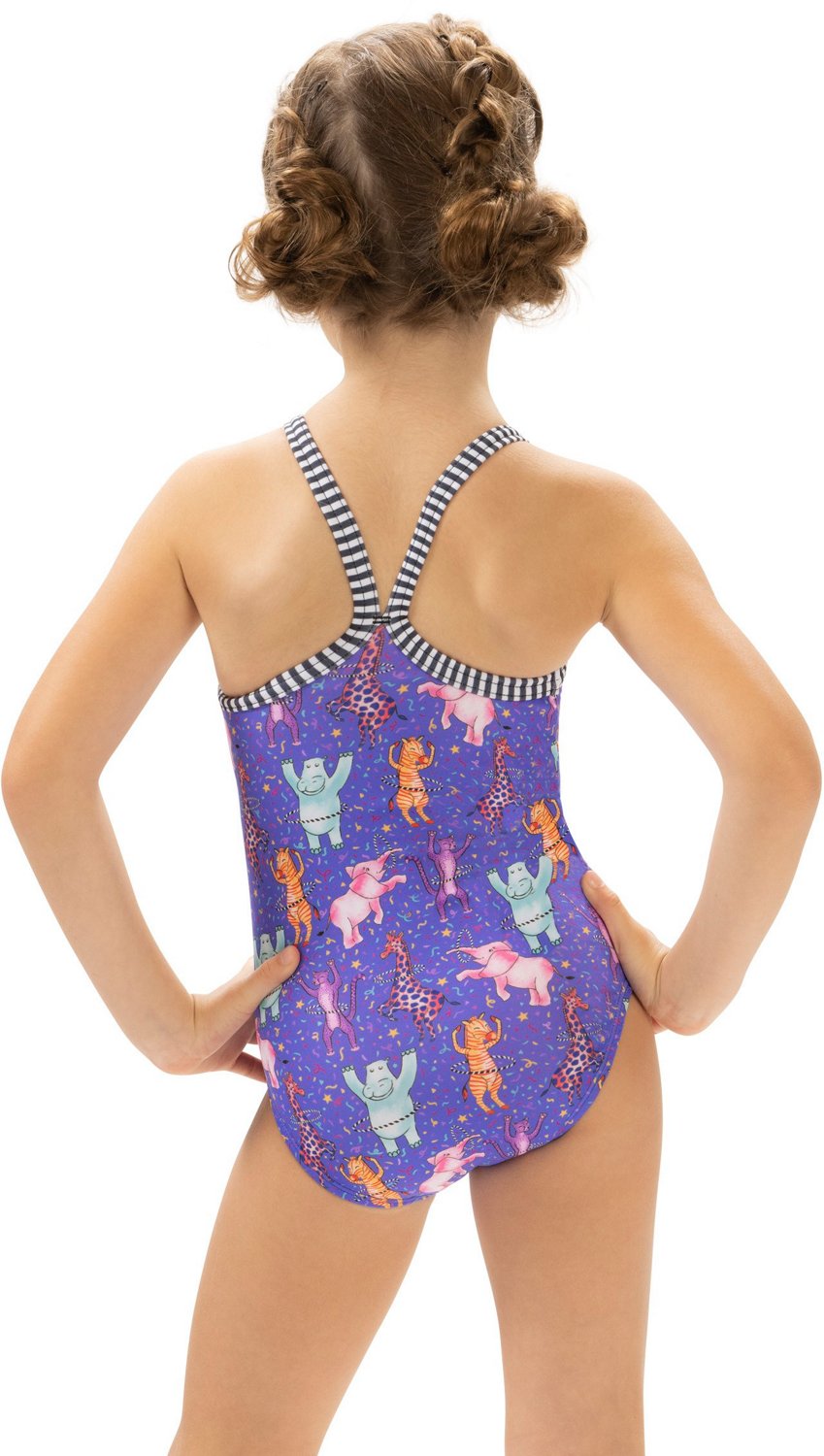Dolfin Toddler Girls' Little Dolfin Print 1-Piece Swimsuit - view number 2