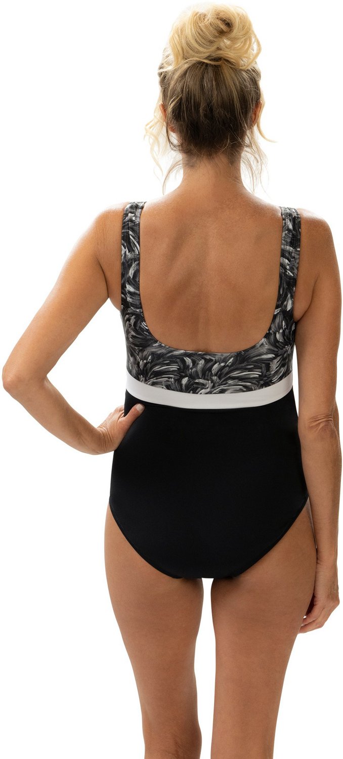 Dolfin Women's Aquashape Scoop Back One-Piece Swimsuit                                                                           - view number 2