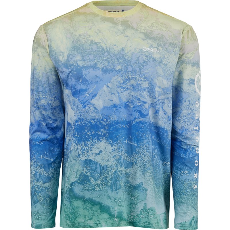 Magellan Men's RT Xtreme Tri Ombre Crew Long Sleeve T-Shirt Ltyellow, Small - Men's Fishing Tops at Academy Sports