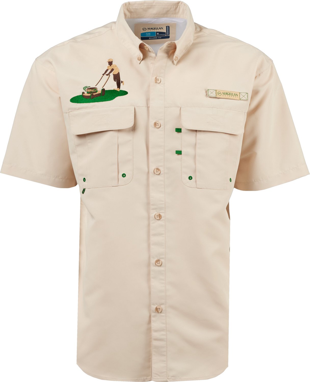 Magellan Men's Laguna Madre Lawnmower Dad Short Sleeve Top
