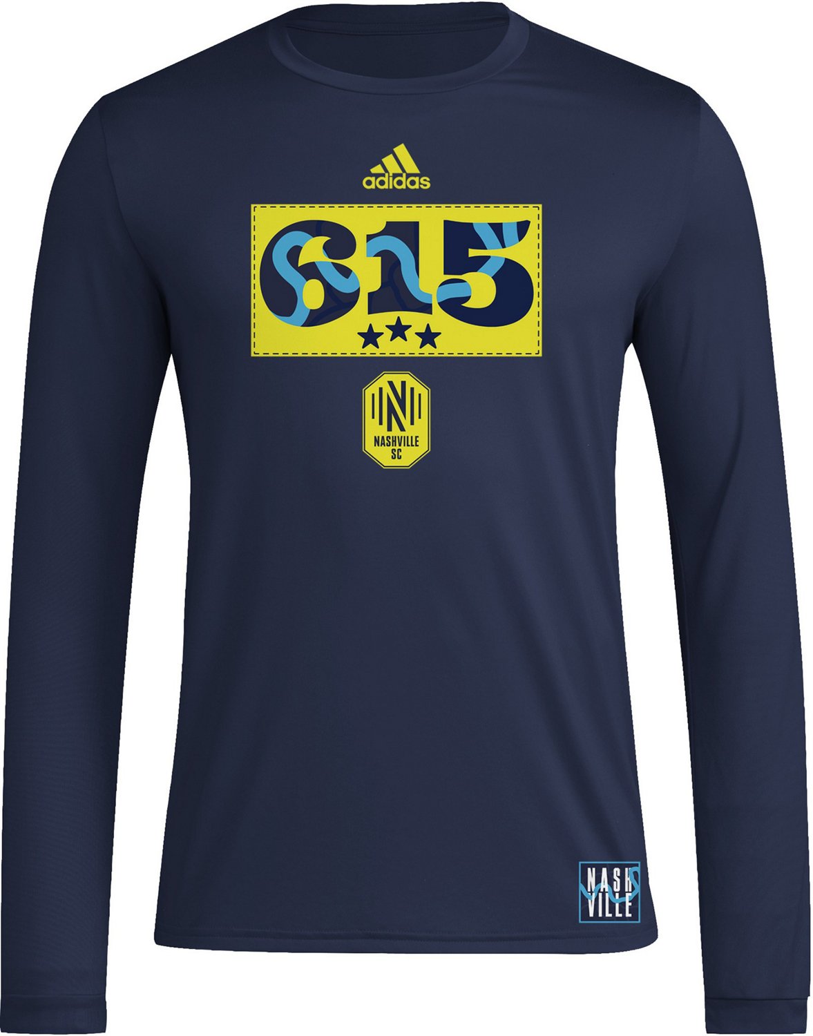 adidas Adult Nashville SC Jersey Hook Long Sleeve T-shirt adidas Adult Nashville SC Jersey Hook Long Sleeve T-shirt