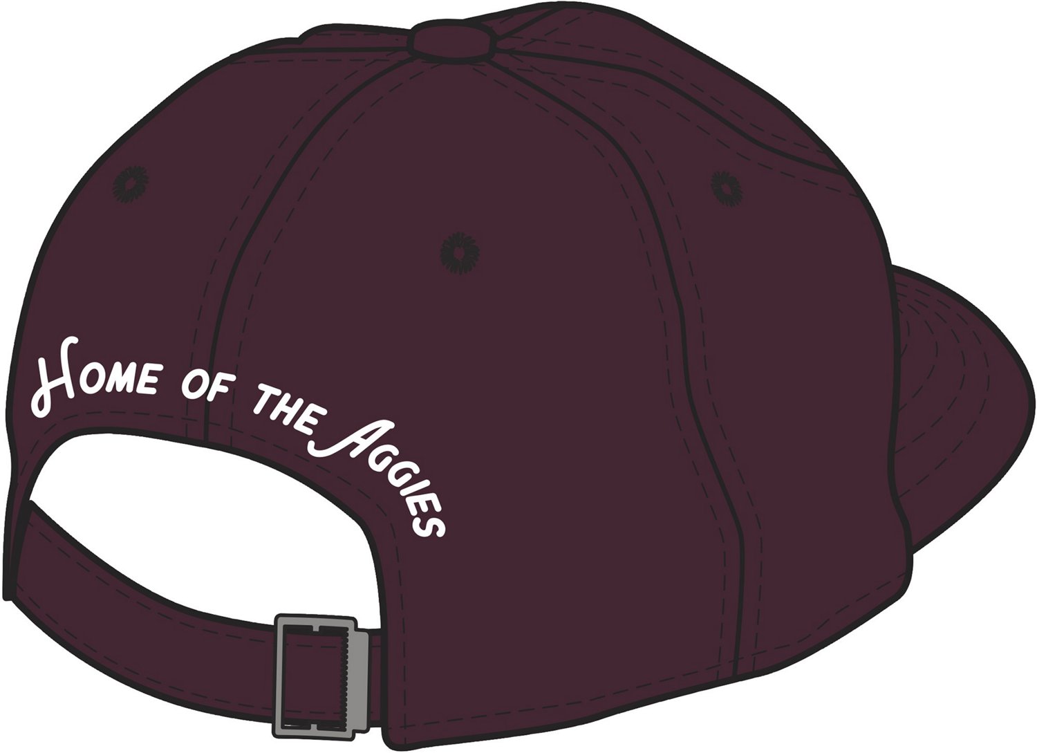 adidas Men's Texas A&M University State Slouch Adjustable Cap - view number 2