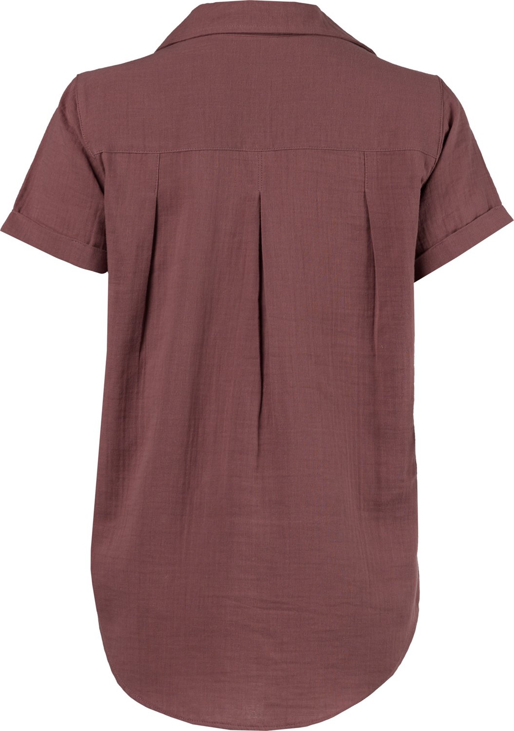 Magellan Outdoors Women's Happy Camper Short Sleeve Camp Shirt - view number 2