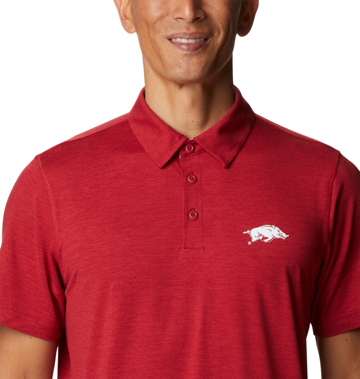 Columbia Sportswear Men's University of Arkansas Tech Trail Polo - view number 4