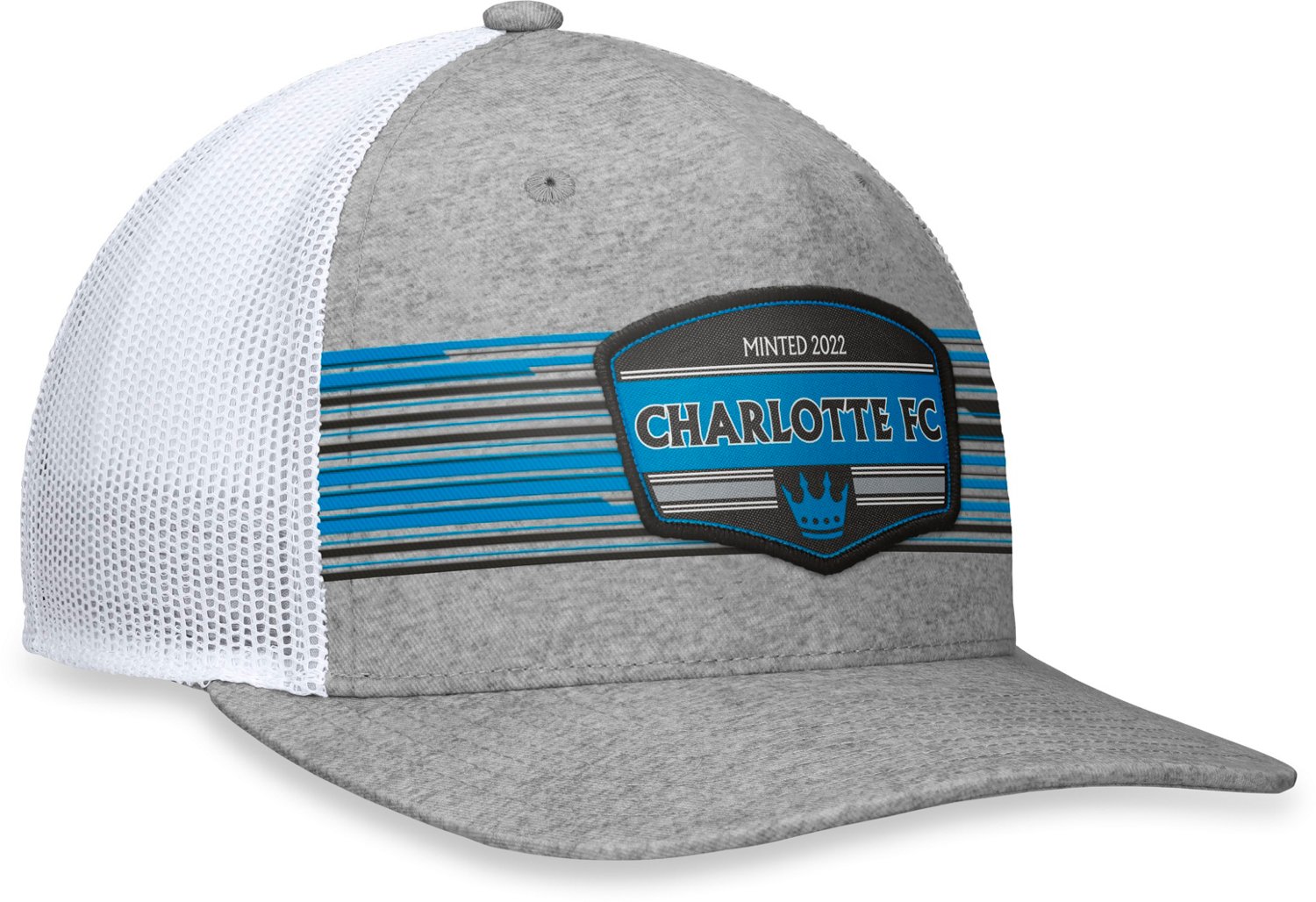 Fanatics Men's Charlotte FC Stroke Structured Adjustable Cap - view number 3