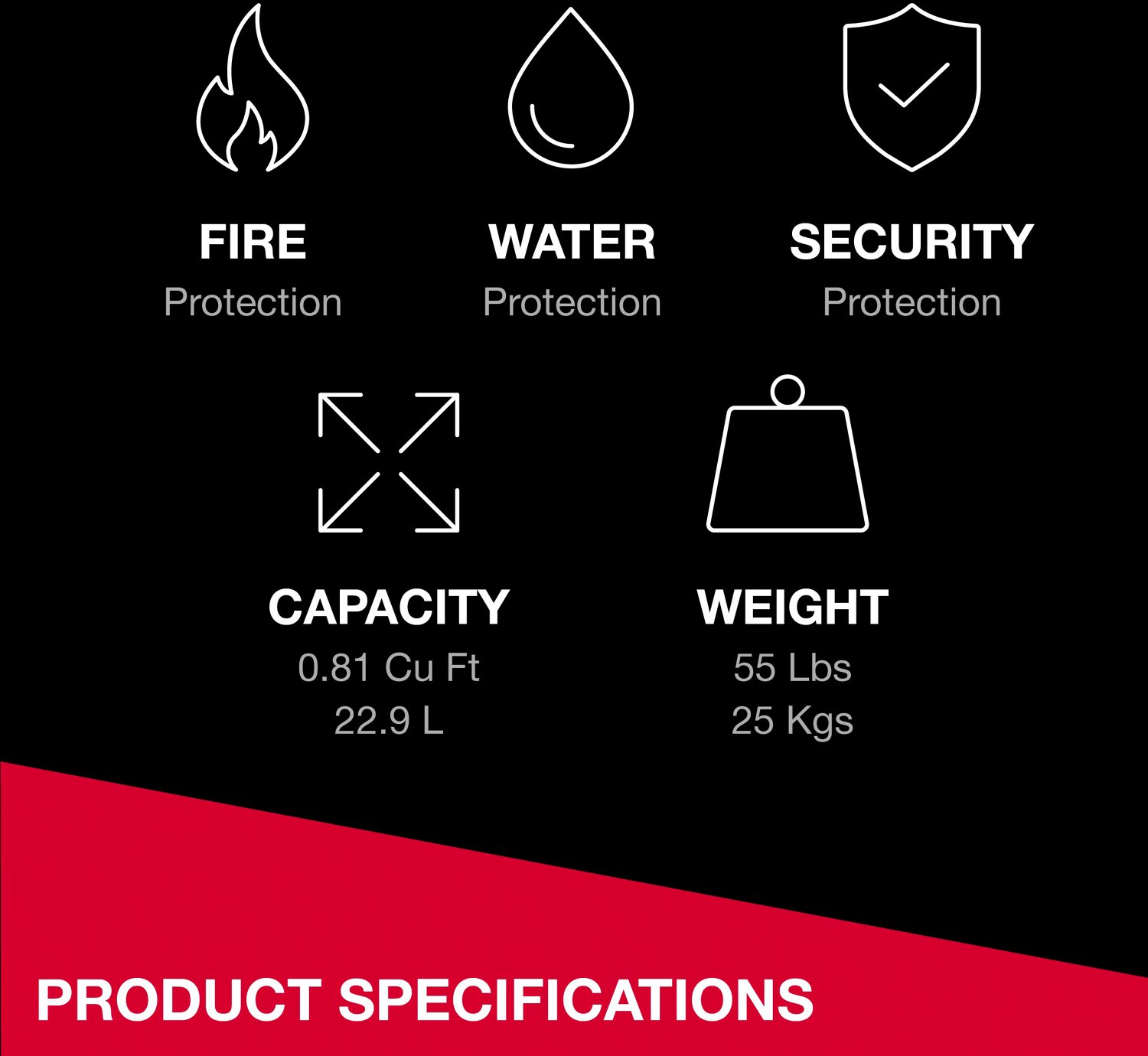 SentrySafe Fireproof and Waterproof Safe with Dial Combination - view number 4