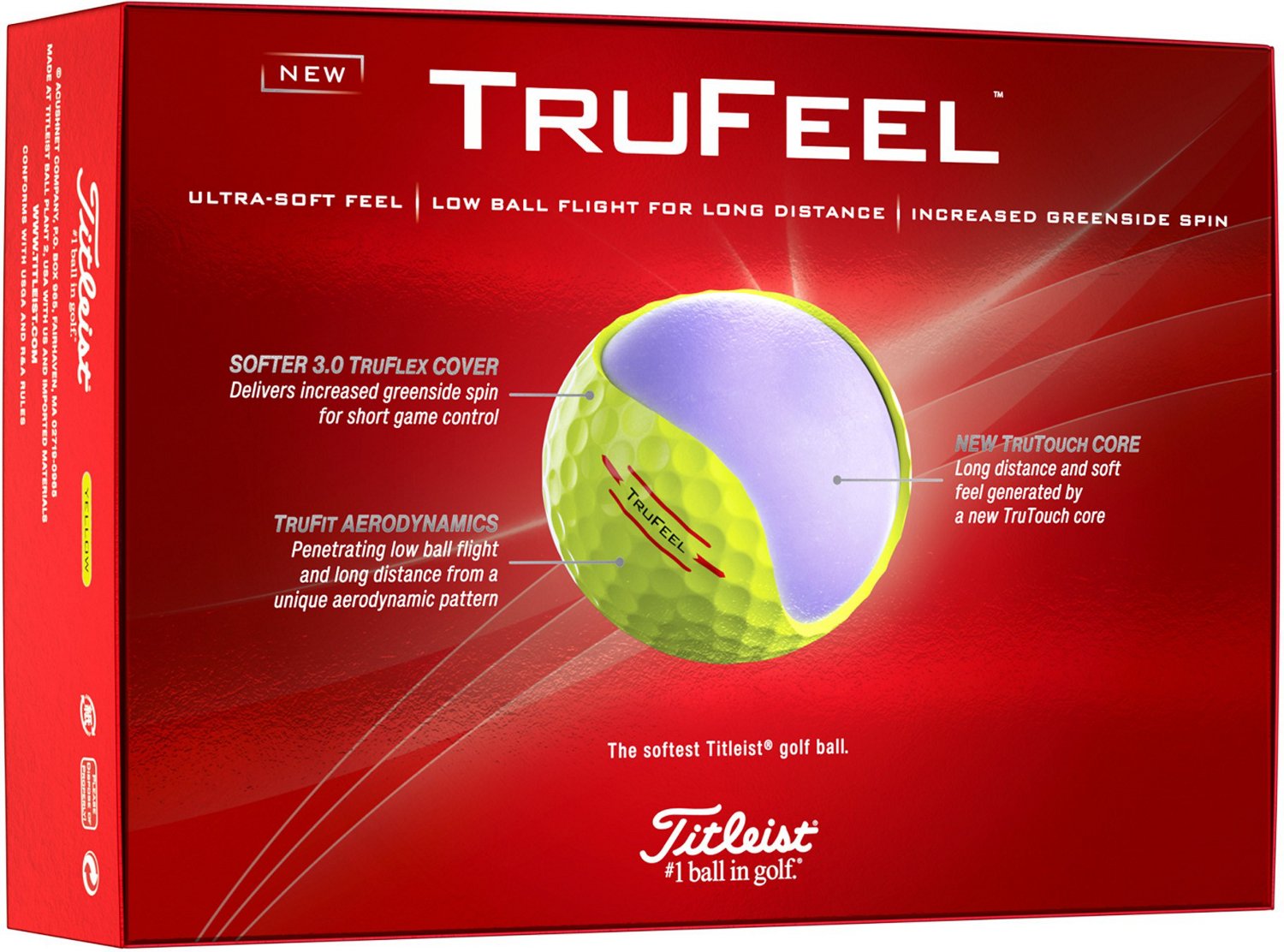 Titleist 2024 TruFeel Golf Balls 12-Pack - view number 2