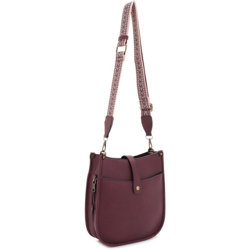 Jessie & James Chelsea Lock and Key Concealed Carry Crossbody Bag Wine - Gun Cases And Racks at Academy Sports