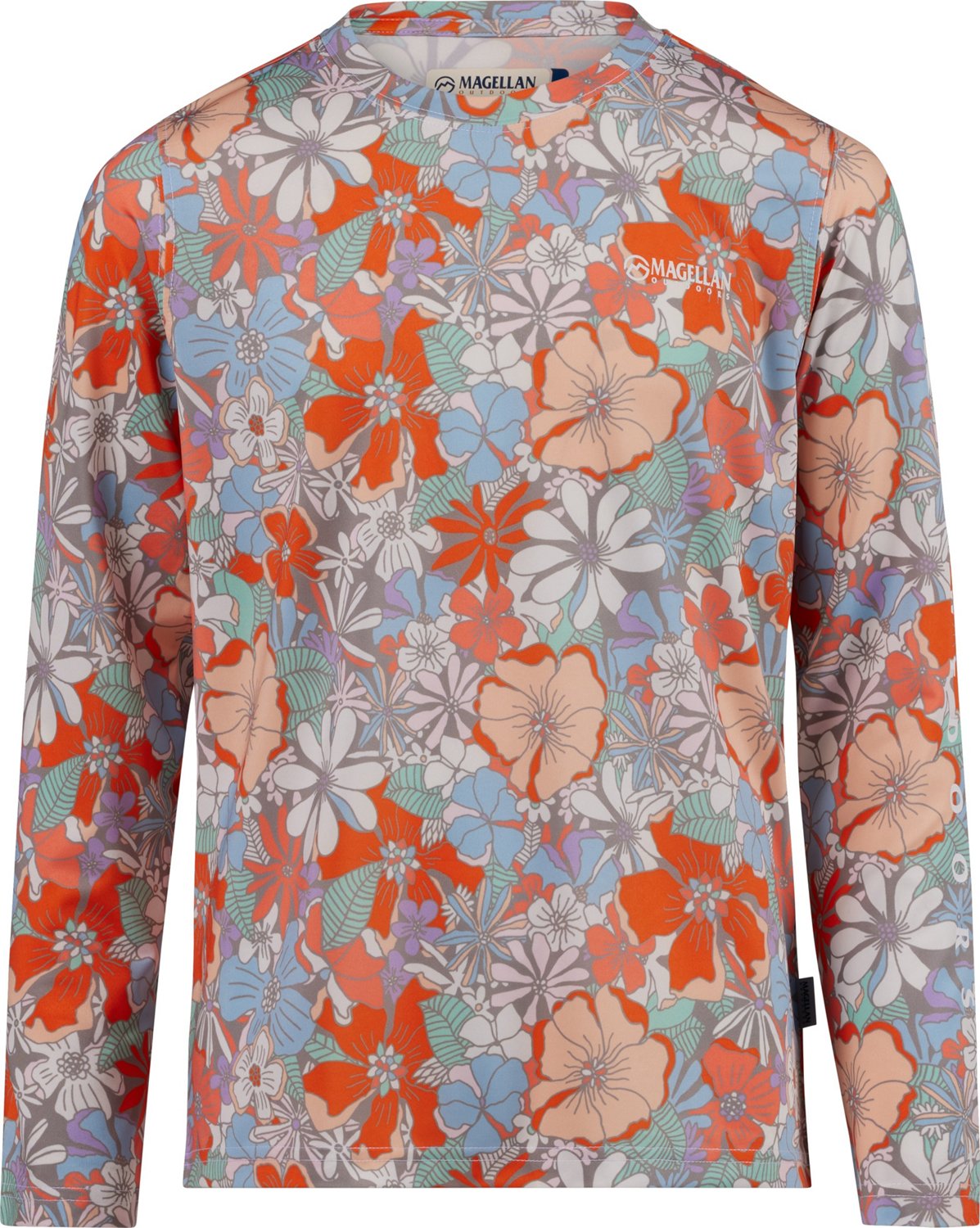 Magellan Outdoors Girls' Caddo Lake AOP Long Sleeve T-shirt                                                                      - view number 1