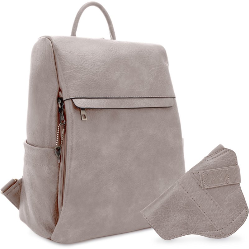 Jessie & James Sierra Full Sized Lock and Key Concealed Carry Backpack Purse Taupe - Gun Cases And Racks at Academy Sports