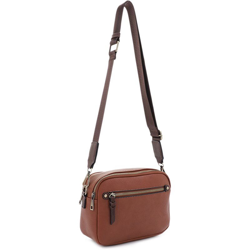 Jessie & James Beverly Compact CCW Concealed Carry Crossbody Camera Bag Brown - Gun Cases And Racks at Academy Sports