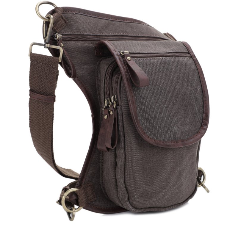 Jessie & James Cougar Canvas Concealed Carry Waist and Leg Bag Grey - Gun Cases And Racks at Academy Sports