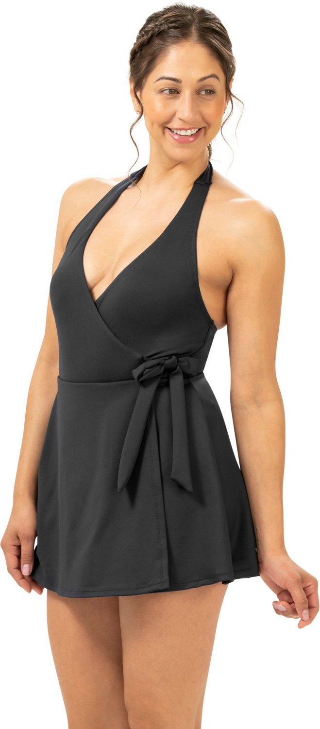 Dolfin Women's Aquashape Halter Swim Dress