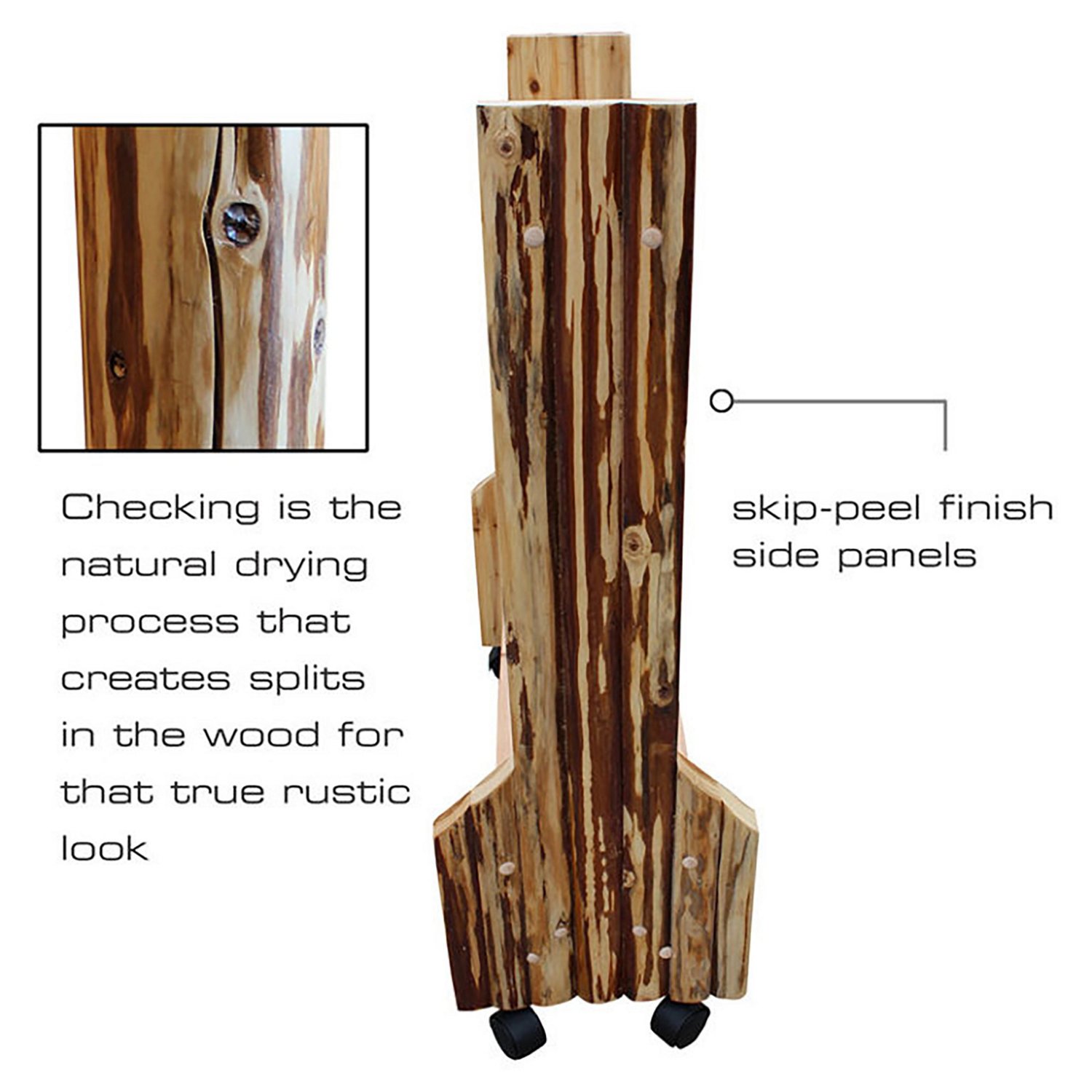 Rush Creek 16-Rod Double-Sided Rolling Rod Rack