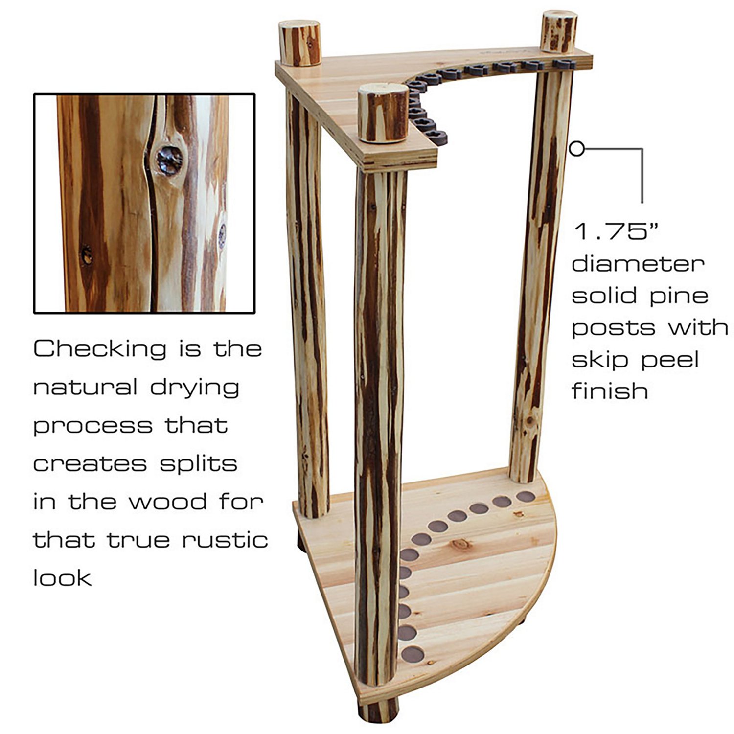 Rush Creek 12-Rod Corner Rack - view number 3
