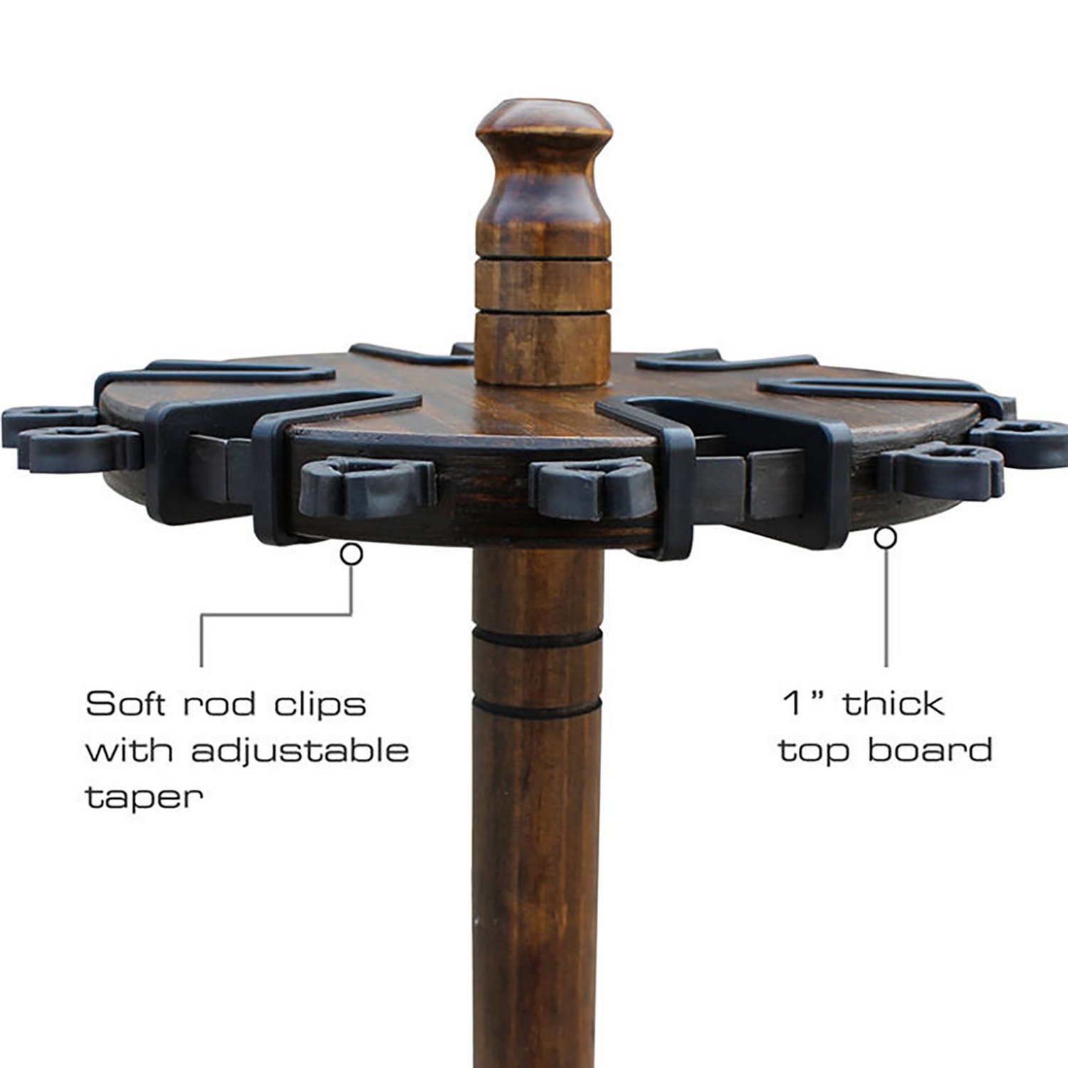 Rush Creek 24-Rod Round Wood Storage Rack                                                                                        - view number 5