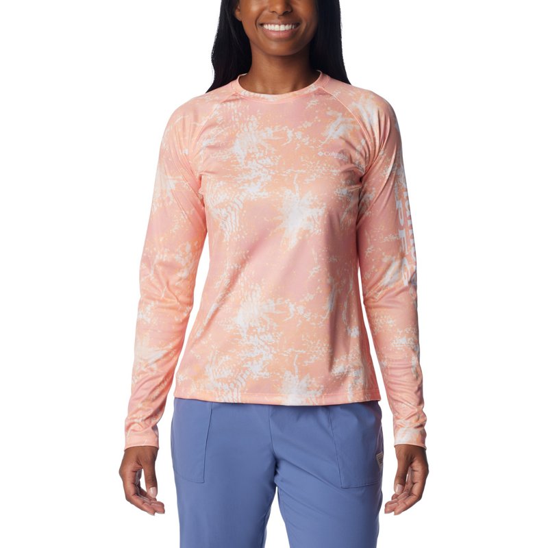 Columbia Sportswear Women's Super Tidal Tee Long Sleeve T-Shirt Pink, Small - Women's Fishing Tops at Academy Sports