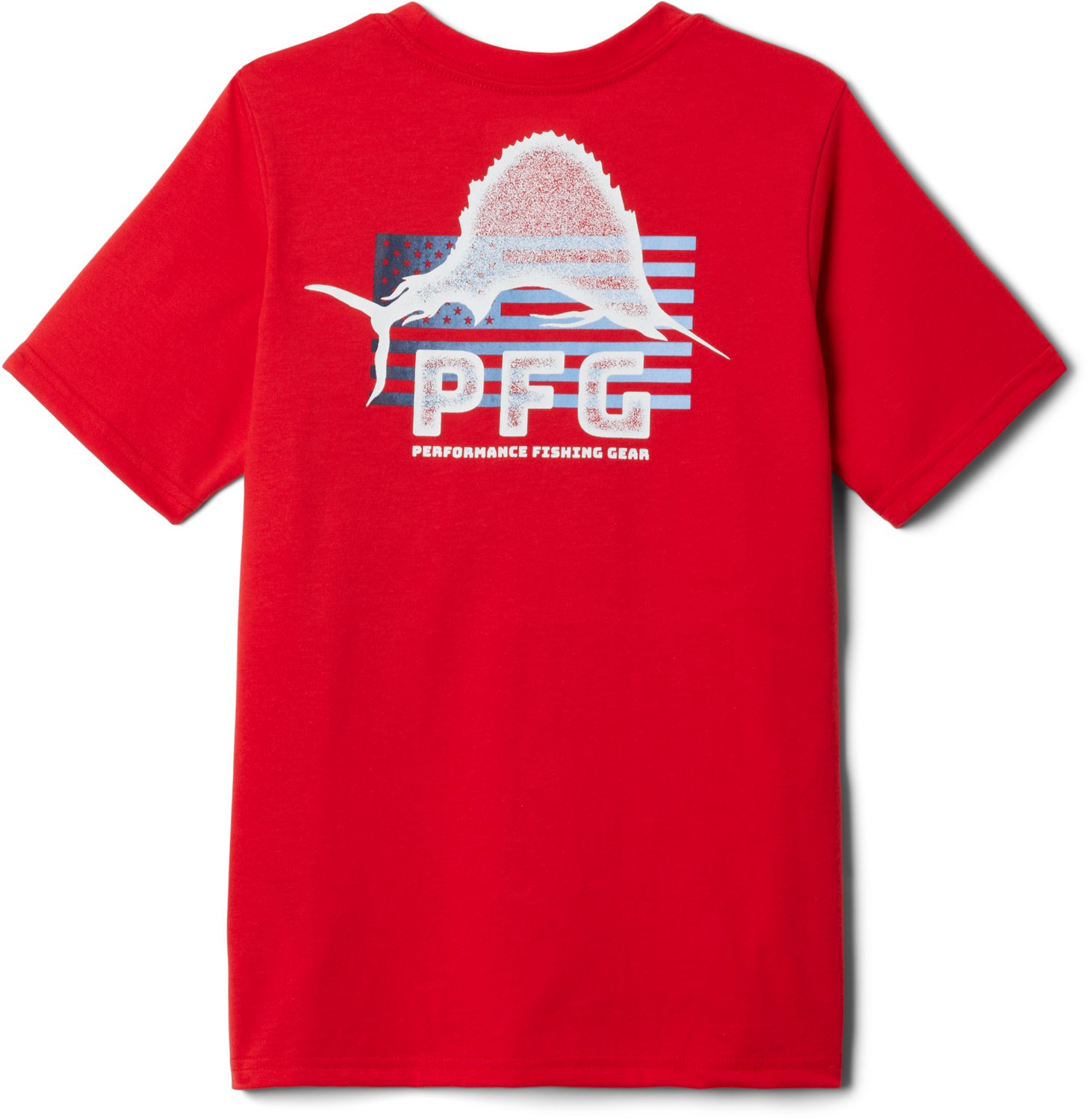 Columbia Sportswear Boys' PFG Flag Jumper Salt T-shirt