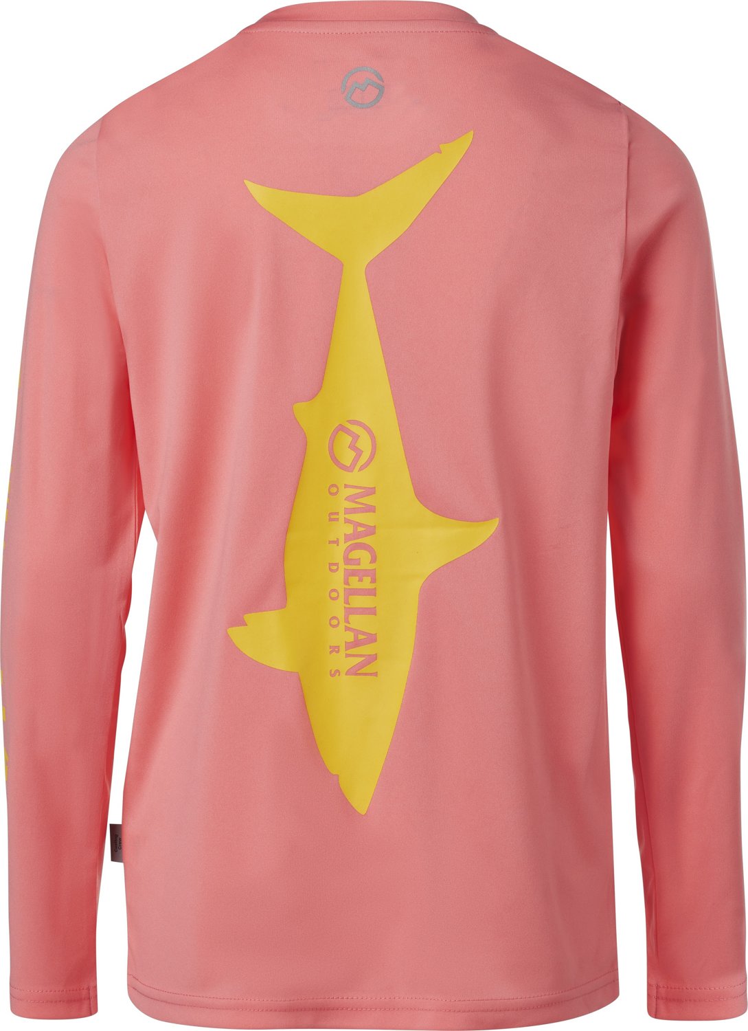 Magellan Outdoors Boys' FishGear Casting Crew Fish Print Long Sleeve T-shirt                                                     - view number 1